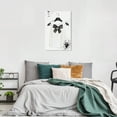 thumbnail image 2 of Wynwood Studio Fashion and Glam Modern Canvas Art - Stylish Bow Shirt On Hanger, Wall Art for Living Room, Bedroom, and Bathroom, 24 in x 36, Black and White Home Decor, 2 of 5