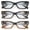 B-Black/Leopard/Bright Leopard, variant on 3-Pack Women's Reading Glasses with Blue Light Blocking and Anti-Glare Features