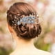 thumbnail image 2 of PEINETA TIARA TOCADO NOVIA NIÑA QUINCEAÑERA XV FLORES AZUL METAL GRADUACIÓN FIESTA M0001 GENÉRICA CUSTOM NATURALEZA AZUL, 2 of 2