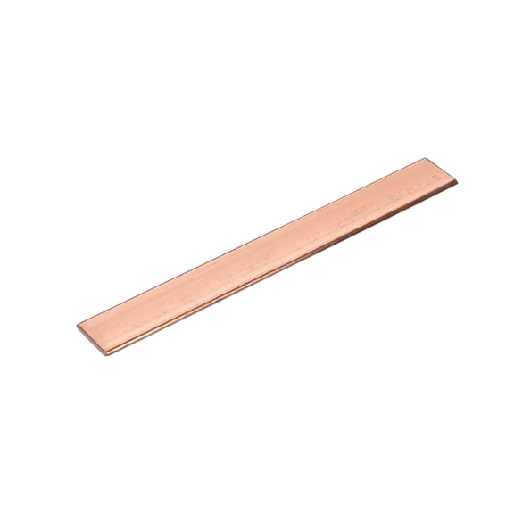 Uxcell 1Pack Copper Flat Bar, 1/8" Thickness x 25/32" Width x 6" Length Copper Bar Stock