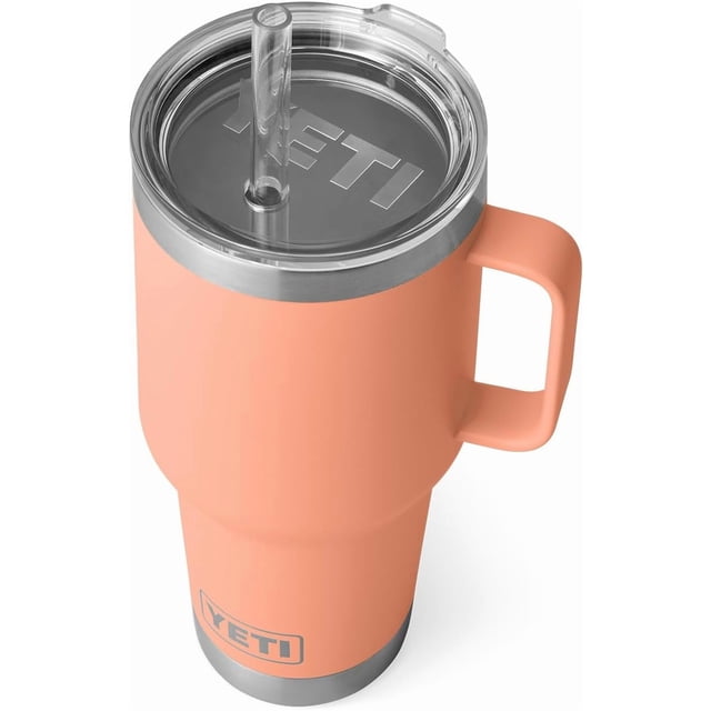 YETI Rambler Tasse en Paille 35 oz, Isolée sous Vide, Acier Inoxydable, Pêche Lowcountry