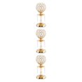 thumbnail image 1 of Wweixi Luxury Crystal Candle Holder Pillar Candlestick Ceremony Stand Decor Table Gold S 3Set, 1 of 6