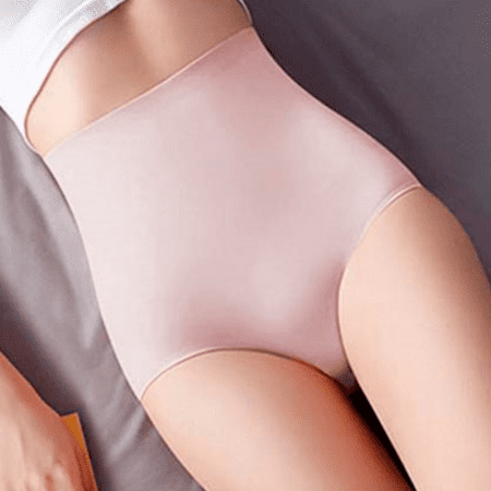 Fulorrnie Underwear for Women High Waisted Seamless No Show Breathable Panties Cute Elastic Waist Moisture Wicking Comfort Panty  PK2  XL