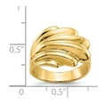 thumbnail image 3 of 14K Yellow Gold Ring Band Fashion High Polished Dome, 3 of 5