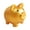 C, variant on C Small Golden Pig Vinyl Money Bank For Kids Savings Educational Toy Creative Brainstorming Birthday Present
