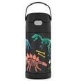thumbnail image 1 of Botella termo Thermos Kids con diseño de dinosaurio que brilla en la oscuridad, 350 ml, 1 of 8