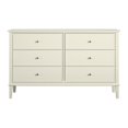 thumbnail image 4 of Ameriwood Home Franklin 6 Drawer Dresser in Soft White, 4 of 6