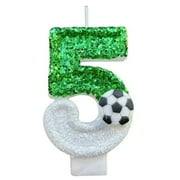 Xiao Hang New 0-9 Number Birthday Candles original two color gradual change Football style birthday cake digital party candle decoration