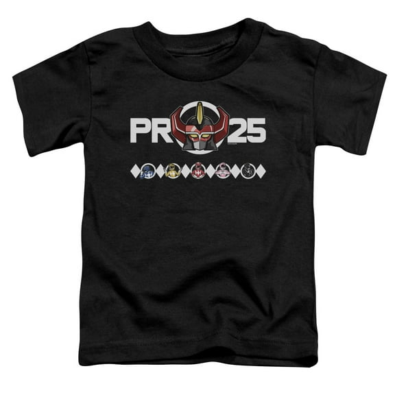 Power Rangers Megazord 25 Toddler T-Shirt Black
