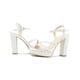 thumbnail image 2 of Zapatilla Formal Lady Paulina Eventos Sociales Graduación Tacon Ancho color plateado 23, 2 of 6