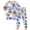 Sky Blue, variant on Enyan Halloween Pajamas Girls Toddler Pumpkin/Ghost Pjs Set Kid Long Sleeve 2 Piece Loungewear Sleepwear Pajamas Girl Pajamas(3-4 Years)