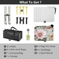 thumbnail image 5 of Portable Beach Tent Sun Shelter With Ground Pegs Water And Wind Resistant Sun Shade Canopy Angle Adjustable Roses Blooming, 5 of 7