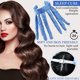 thumbnail image 4 of Curls Band, Rizos sin banda de calor Cinta durante la noche Cabello largo medio, Rizadores sin calor (azul). Afortunado Sencillez, 4 of 5