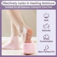 thumbnail image 4 of 5 Pairs Silicone Socks for Dry Cracked Feet - Women's Moisturizing Foot Socks, Cracked Heel Treatment (5 Colors Assorted, Fits Up to Size 9), 4 of 10