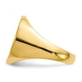 thumbnail image 3 of 14K Yellow Gold Ring Band Signet 17.5x18.0mm Closed Back Men's, Size 6, 3 of 5