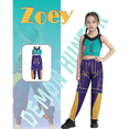 thumbnail image 6 of 2026 New Girls Pop Singer Outfit Set for Pendant Dance, Stage Party Theme Dress Up, Birthday Gifts, party Stage Star Cosplay Dress Up(Purple-A(140)), 6 of 6
