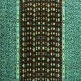 thumbnail image 1 of Ahgly Company Indoor Square Abstract Turquoise Blue Modern Area Rugs, 7' Square, 1 of 4