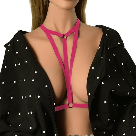 

Gubotare Lingerie For Women Kinky Lingerie Lace 2 Piece Bra and Panty Sets Hot Pink One Size