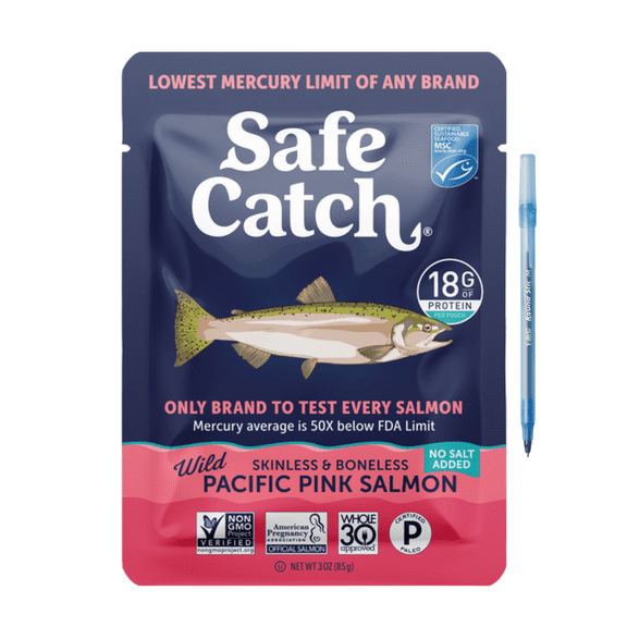 Wild Pacific Pink Salmon - No Salt Added 3 oz