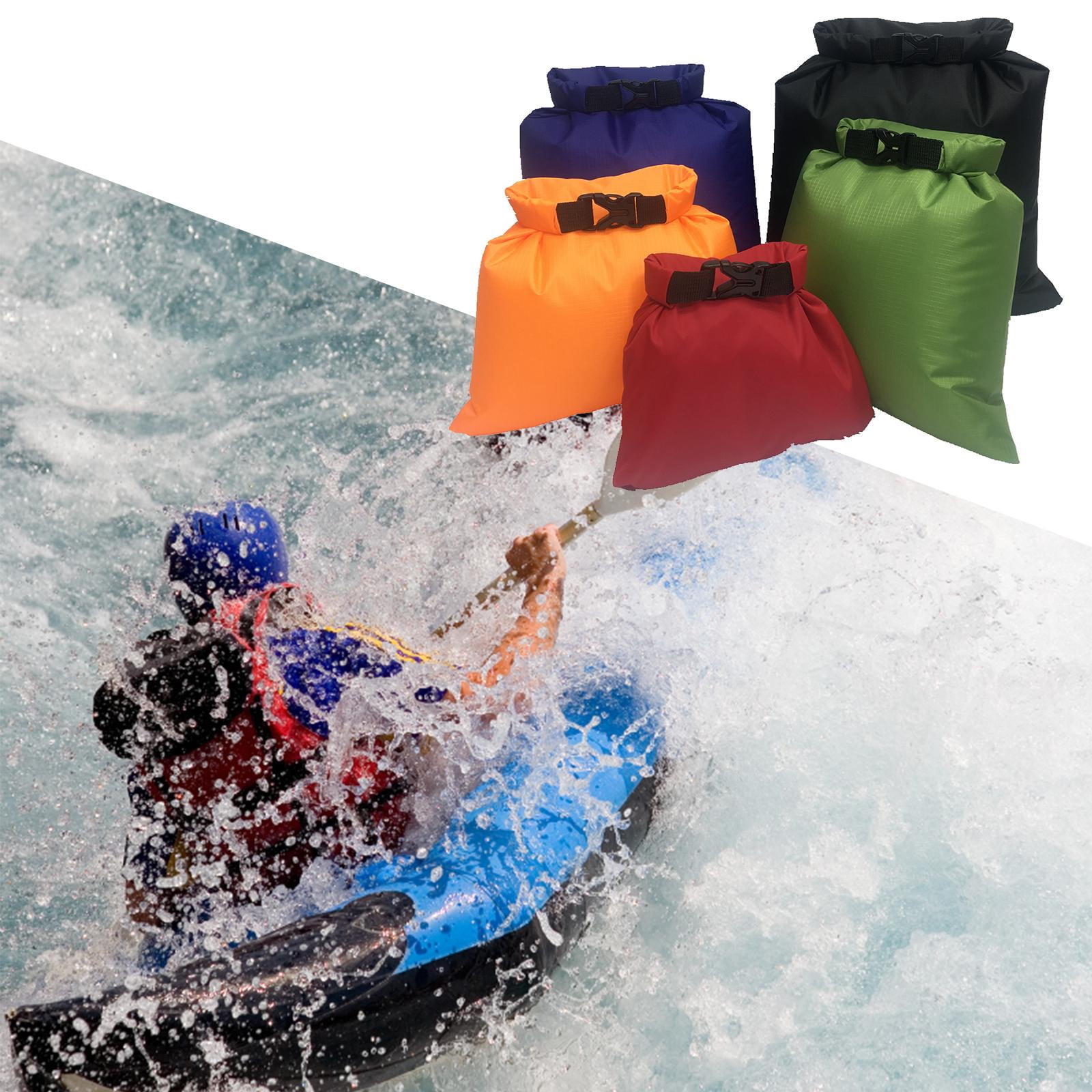 harayaa 5 Pieces Dry Bag Marine 1.5L 2.5L 3.5L 4.5L 6L Portable Multifunctional Multiple Style A