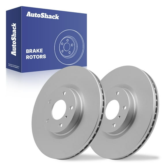 AutoShack Front Brake Rotors for Nissan, Maxima 2005-2014, 2016-2018, 2020-2023 Murano 2004-2007, 2009-2014, FWD AWD V6 3.5L - Coated - ArmorStop - 12.54" (318.6 mm), 5-Lug