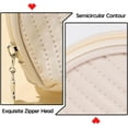 thumbnail image 5 of ABPETE Small Makeup Bag for Purse Mini Cosmetic Pouch Waterproof Makeup Organizer for Women Small Cosmetic Bag PU Leather Travel Makeup Bag Lipstick Bag with Zipper Beige, 5 of 8