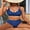 Blue, variant on Charmo Womens Halter Bikini Sets Double Straps Two Piece Bath Suit High Waisted Swimwear