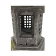 thumbnail image 3 of 38IN Lanterne de Pagode de Pierre Grise, 3 of 5