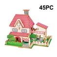 thumbnail image 4 of RYRDWP Clearance 3D Wooden Building Model DIY Assembly Puzzle Toy – Sunlit Cottage with 45PC Pieces for Creative Construction, 4 of 6