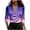 #219-Purple, variant on Women's Elegant Silk Satin-like Turndown Collared Deep V-neck Casual Business Work Office Long Sleeve Top Gifts