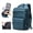 831 Peacock Blue, variant on Large Vacuum Travel Backpack with Pump for Women,Airback Personal Item Carry on Backpacks Flight Approved 18x14x8 inches for Men,Laptop Waterproof Work Compression bags Casual Daypack