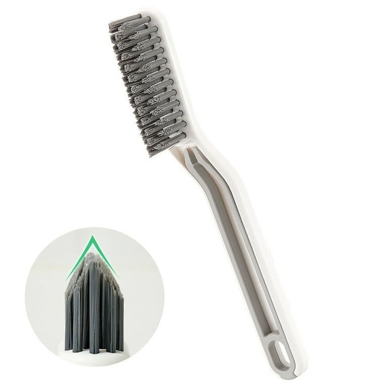 2 in 1 Gap Cleaning Brush with Clip Easily Remove the Dirt Brush Kit for  Shower Doors Sinks White 
