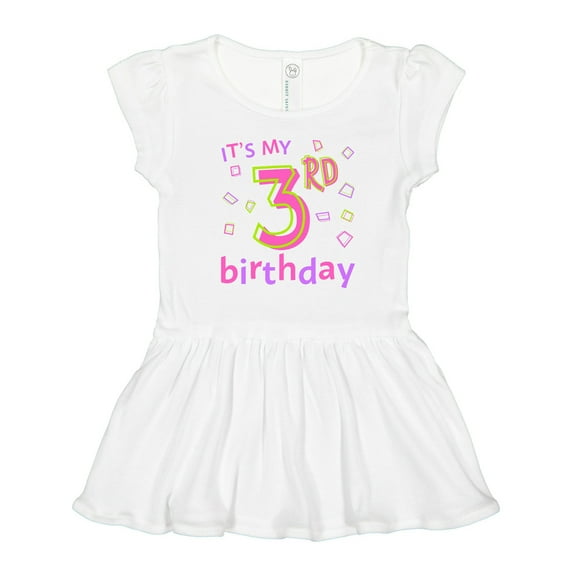 Inktastic It's My Third Birthday Girls Toddler Dress
