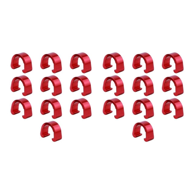 Naiovety 10 piezas Cable de bicicleta C Clips Profesional Herramienta simple Accesorio de fijación Conveniente Guía de manguera Abrazaderas Type8 NO8