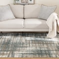 thumbnail image 3 of Mainstays 5'x7' Crosshatch Shag Teal Indoor Area Rug, 3 of 7