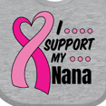 thumbnail image 4 of Inktastic Breast Cancer Awareness I Support My Nana with Pink Ribbon Boys or Girls Baby Bib, 4 of 4