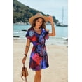 thumbnail image 2 of Ekouaer Women's Cover Ups Casual Swimsuit Coverups Flowy Tie Waist Beach Cover Up Dress, 2 of 5