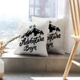 thumbnail image 6 of LALILO Throw Pillow Covers Adventure Lettering White Adventure Cushion Cover 18" x 18", 2 Pack, 6 of 6