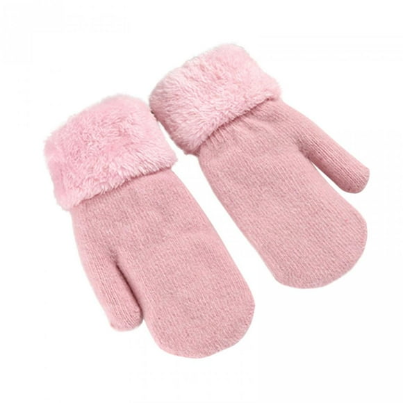 Kiplyki Women's Winter Gloves Warm Lining - Cozy Warmer Plush Thick Gloves Mittens