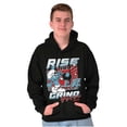thumbnail image 3 of The Smurfs Kanji Rise and Grind Hoodie Hooded Sweatshirt Men Brisco Brands L, 3 of 6