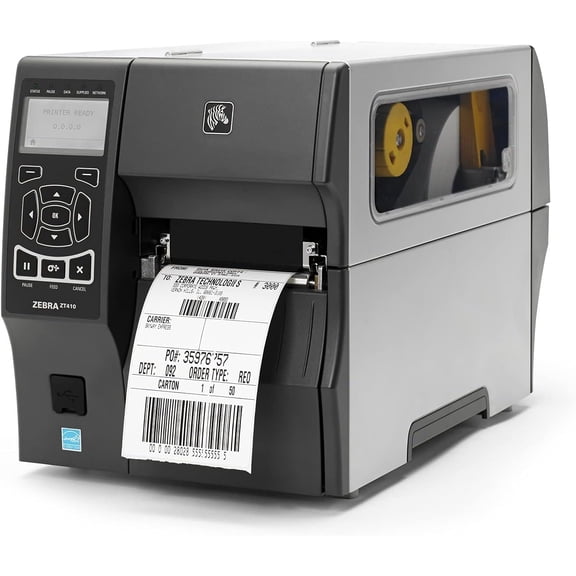 Restored Zebra ZT410 ZT41043-T090000Z Wireless Industrial Thermal Label Printer  300 DPI, 4 Print Width, USB / Serial / Ethernet / Wi-Fi Connectivity (Refurbished)