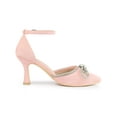 thumbnail image 3 of BLISSFUL STEP Women's Rhiness Bow Ankle Strap Stiletto Heel Pumps, 3 of 6