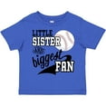 thumbnail image 3 of Inktastic Little Sister and Biggest Baseball Fan Girls Toddler T-Shirt, 3 of 5