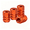 Orange, variant on Clearance!!! 4-Pack Aluminum Tire Valve Stem Caps,Rust-Free Metal Screw-On Hexagon Design Caps, Universal for Cars/Trucks/Bikes/Motorcycles
