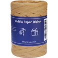 thumbnail image 1 of HAMUIERS Raffia Ribbon for Gift Wrapping, Packing Paper Twine Ribbon, Craft Ribbon for Crochet - 1/4'' Wide, 109 Yards, 1 of 6