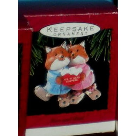 1993 Hallmark Keepsake mom & dad CHRISTMAS ORNAMENT