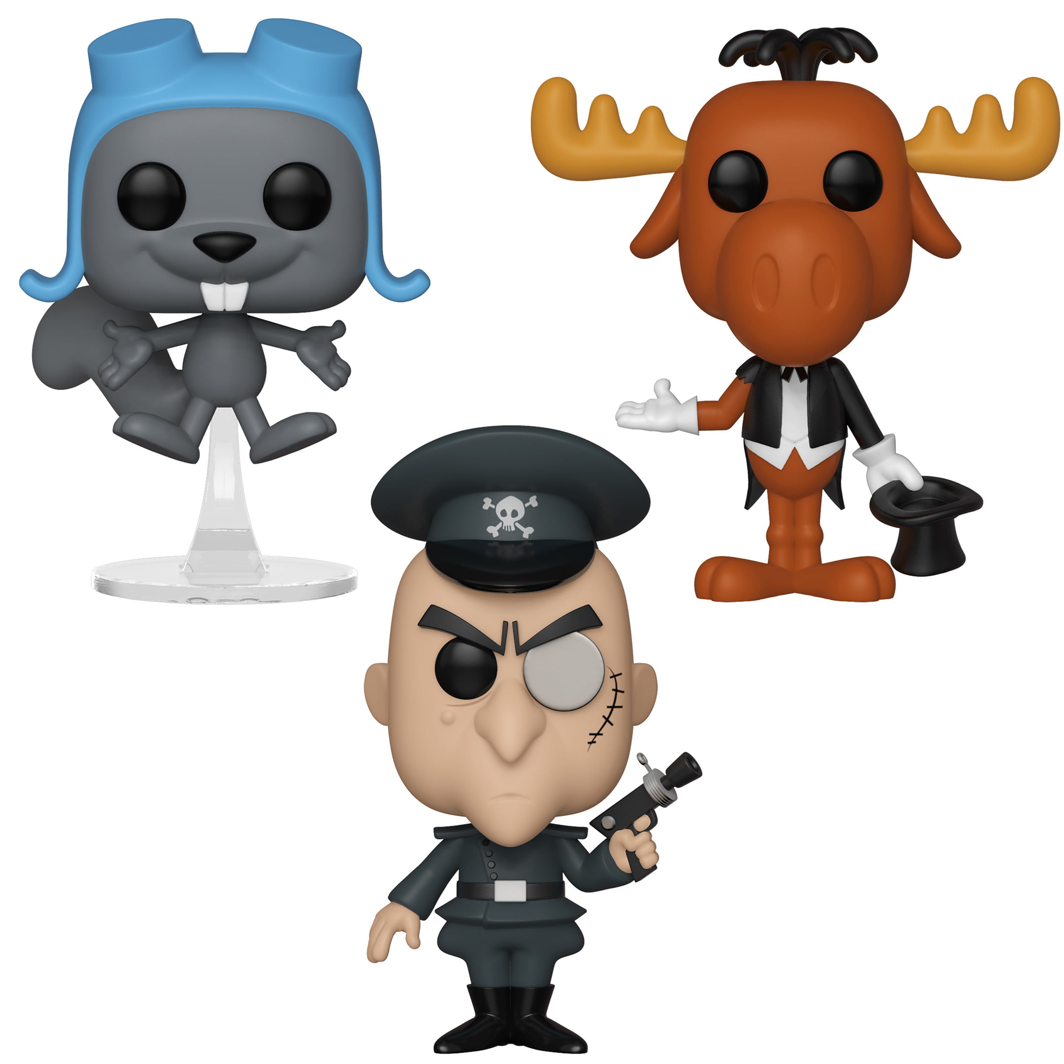 Pop Rocky /& Bullwinkle Fearless Leader Sealed w// Protector Animation