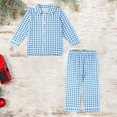 thumbnail image 2 of YunPes Boys Loungewear Sets Button Down Long Sleeve Collared Shirts + Loose Pants Teen Kids Matching Outfits 2 Piece, 2 of 3