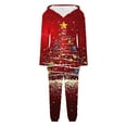 thumbnail image 4 of QATAINLAV Onesie Pajamas for Women Fleece Warm Long Sleeve Hooded Jumpsuits Cute Sleepwear Christmas Gifts, Red, XL, 4 of 7