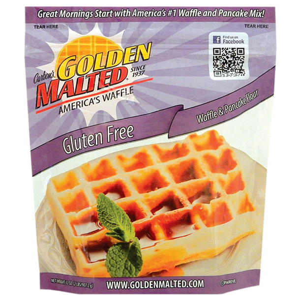 Golden Malted Gluten Free Waffle & Pancake Mix(Pack of 4)
